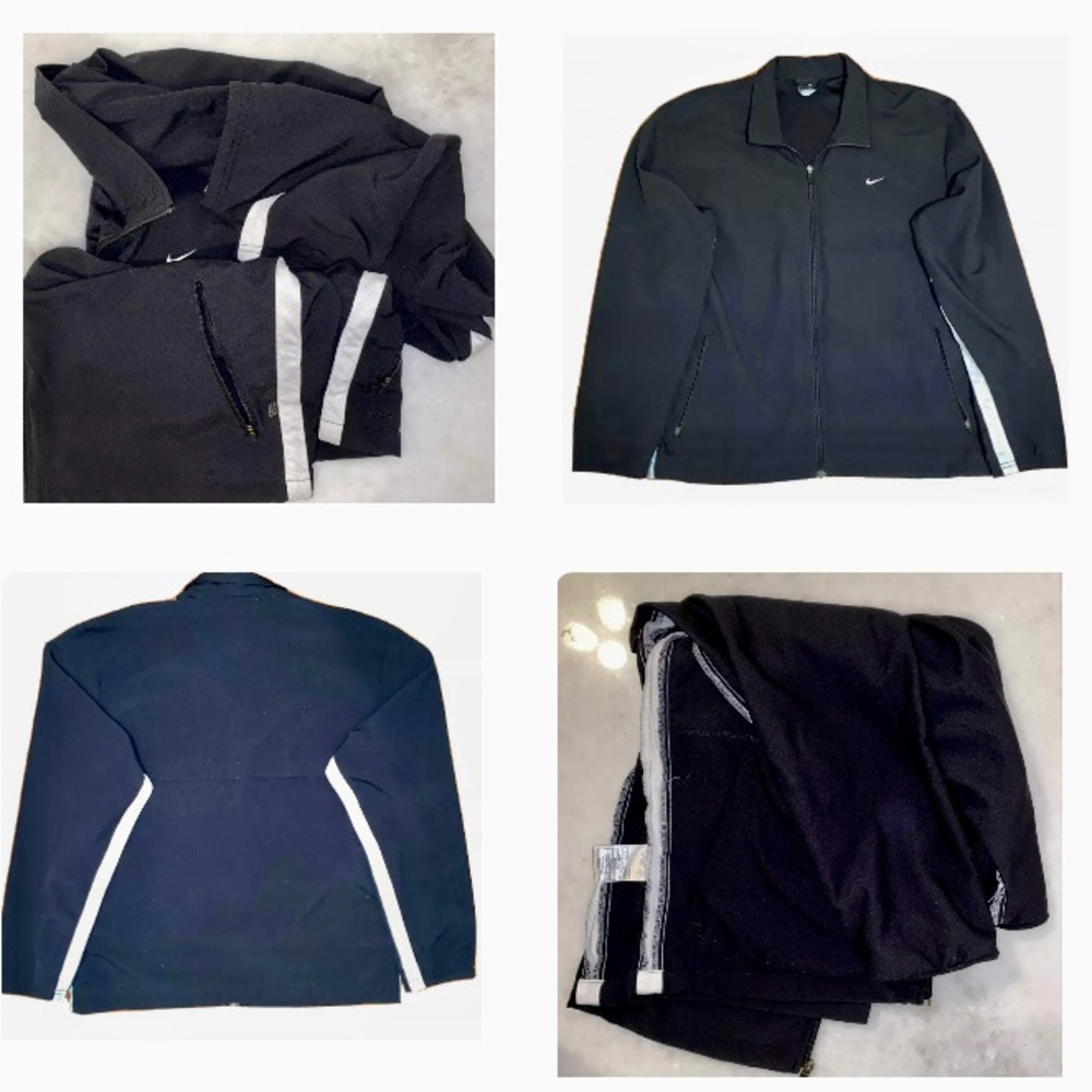 Nike Windbreaker black/white zip pockets - Picture 5 of 14